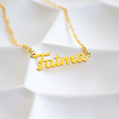 Burgu Zincir İsim Kolye