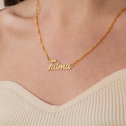 Burgu Zincir İsim Kolye